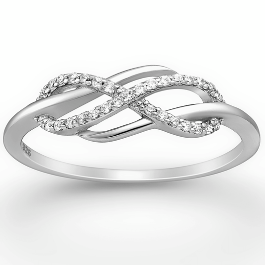 Khulood Infinity Ring with Cubic Zirconia