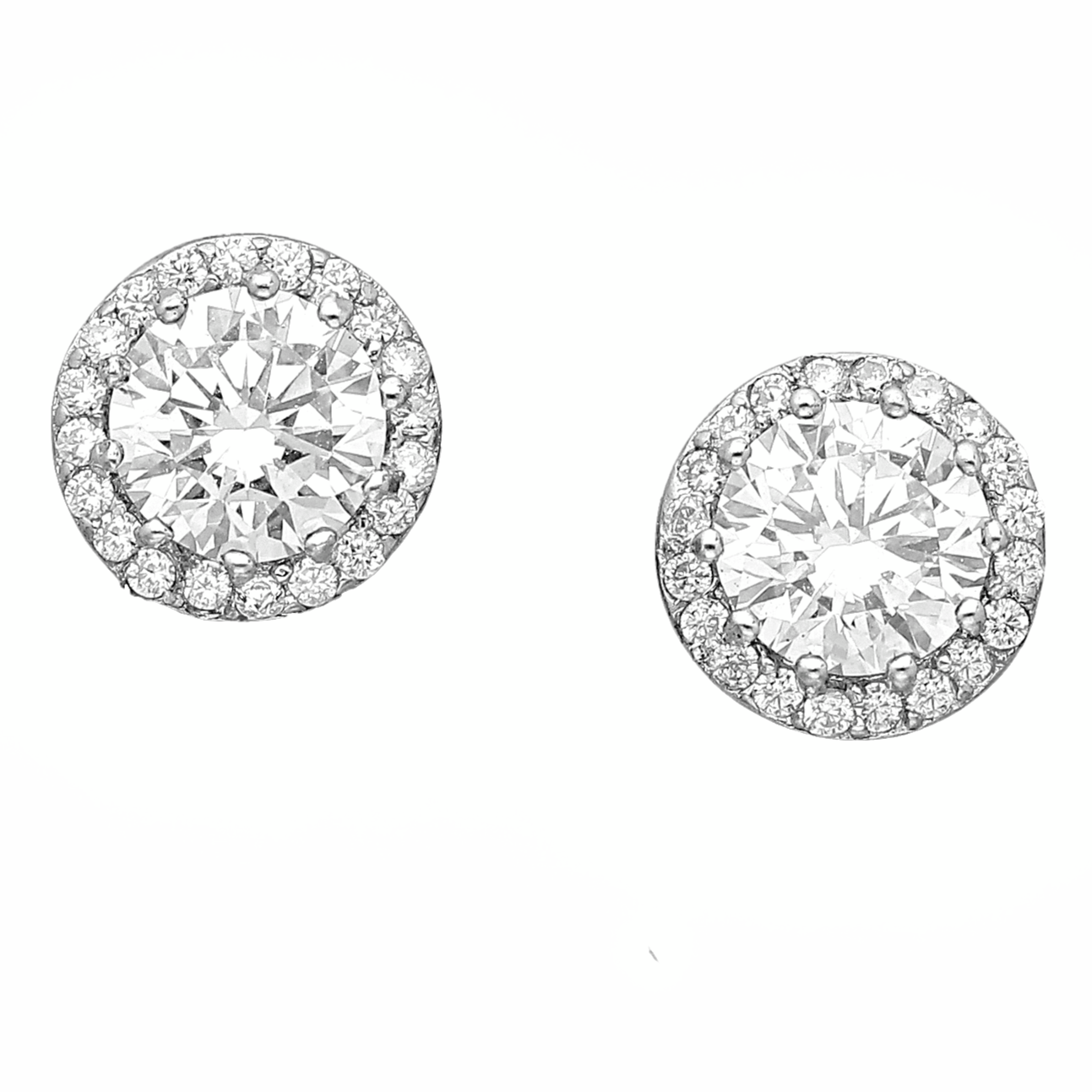 Halo Silver Earrings - Alya