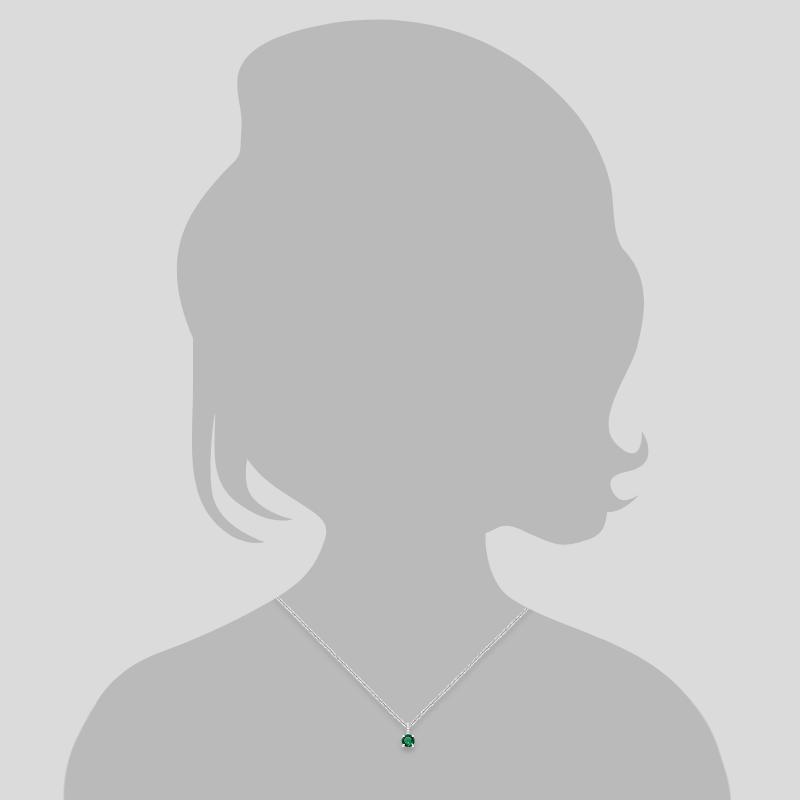 Solitaire Necklace - Samar Emerald