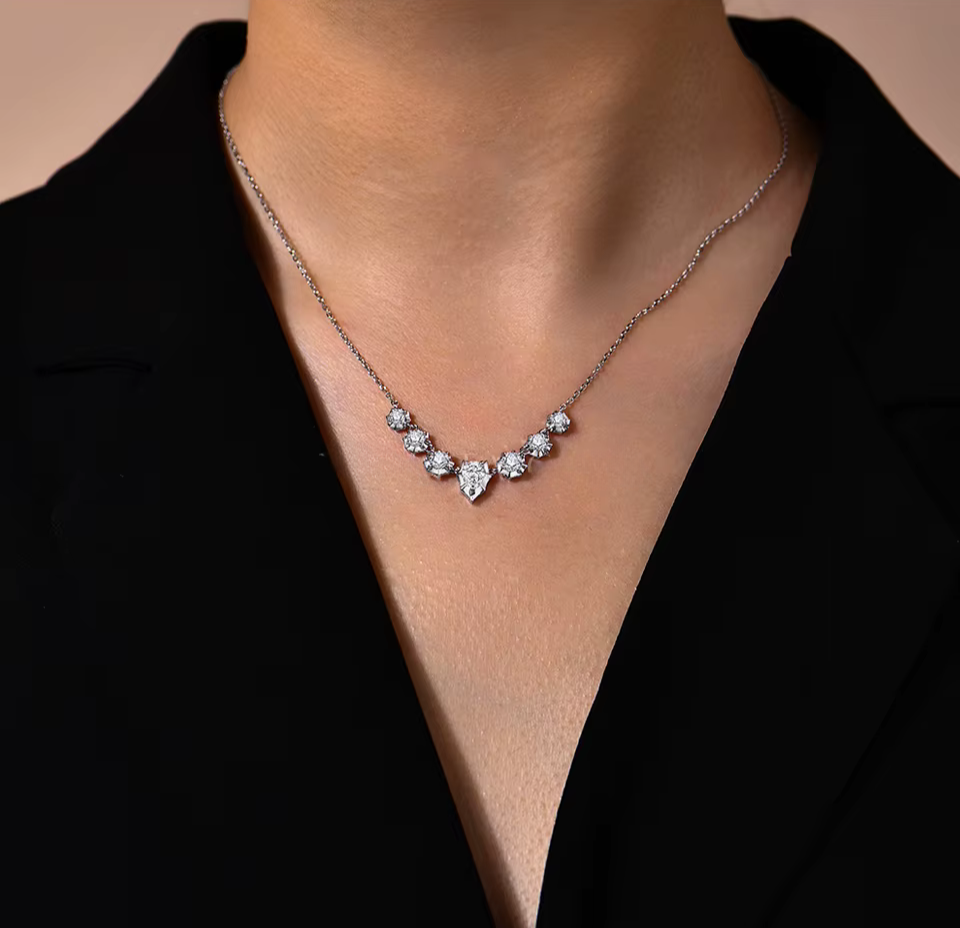 Snowflake Moissanite Necklace