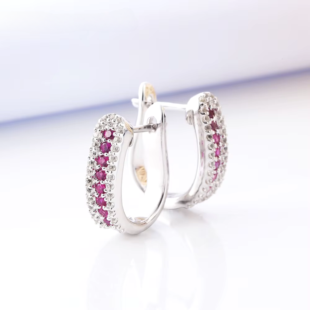 Ruby Embrace Earrings - Joud