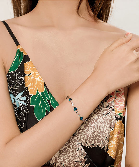 Sterling Silver Heart Bracelet