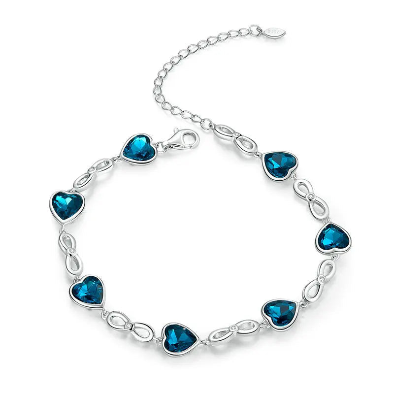 Sterling Silver Heart Bracelet