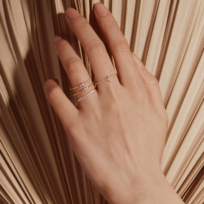 Buy Silver Cubic Zirconia Rings for Women in KSA