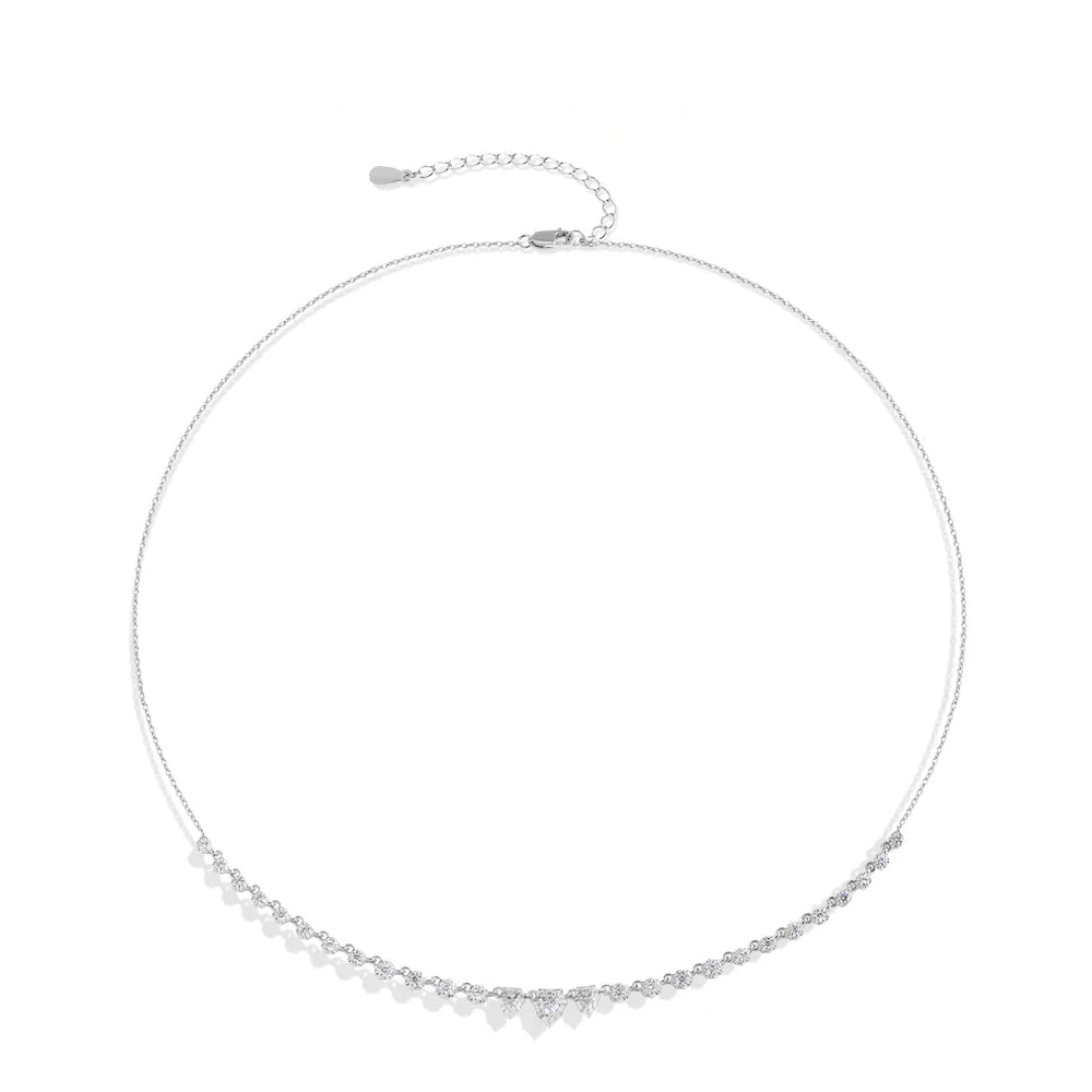 Dainty Moissanite Crystal Choker