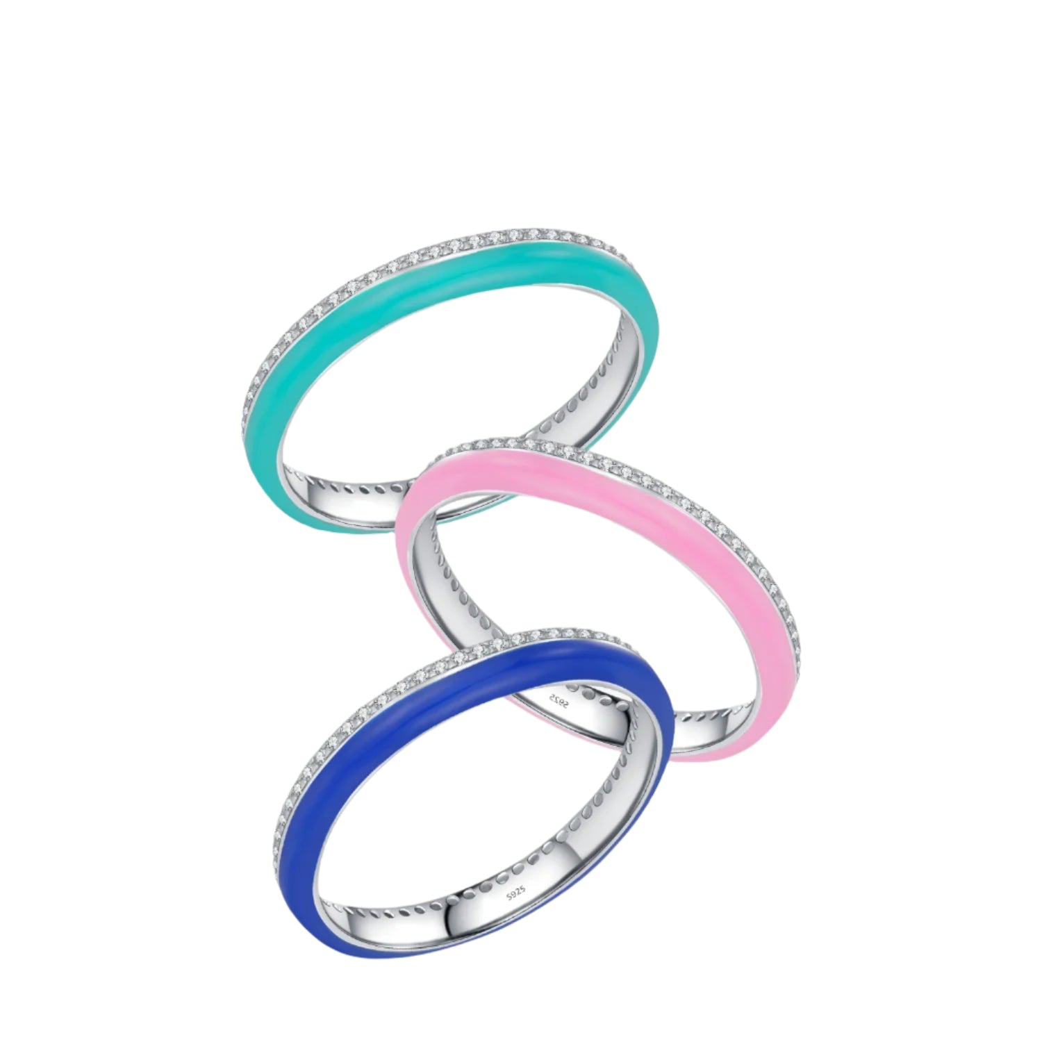 Stackable Enamel Band Ring