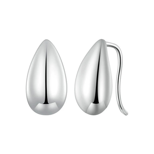 Sterling Silver Teardrop Stud Earrings - Aura