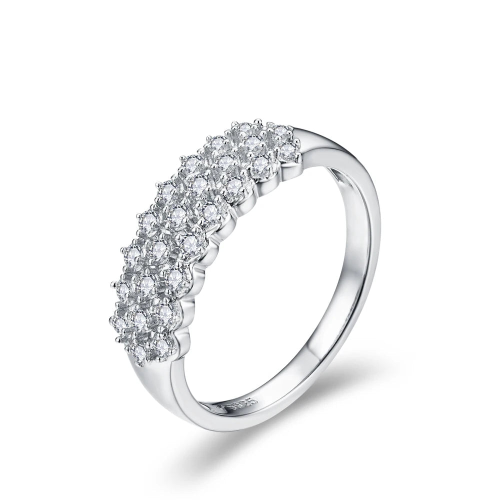 Halo Sparkle Moissanite Ring