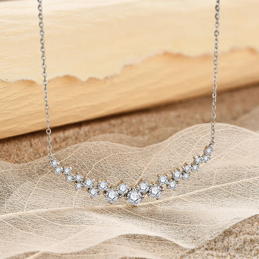 Fern Moissanite Pendant Necklace