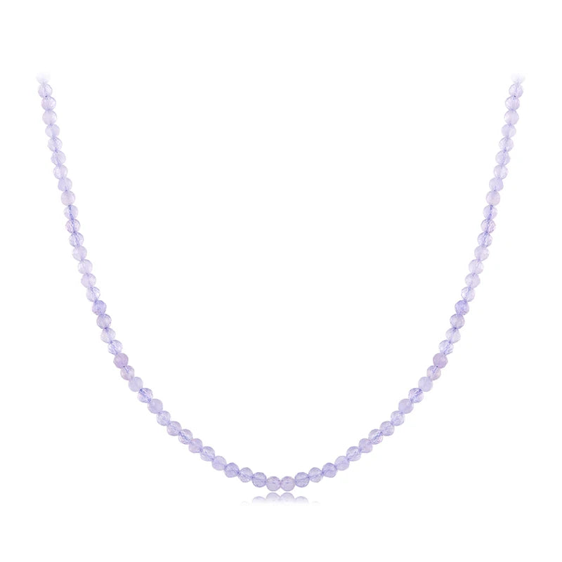 Purple Amethyst Beaded Necklace - Tala