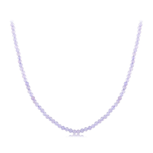 Purple Amethyst Beaded Necklace - Tala