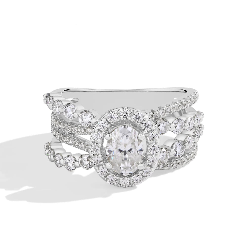Oval-cut Moissanite Ring - Rysa