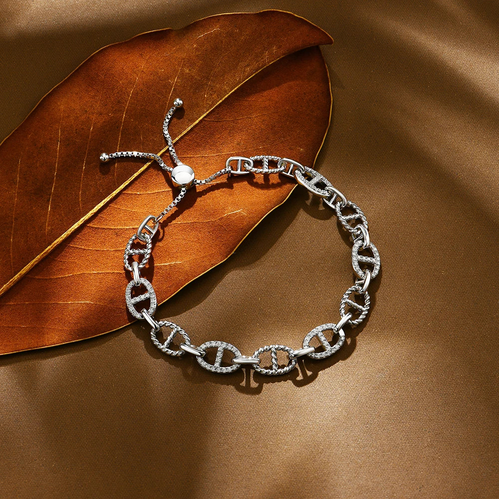 Bordeaux Moissanite Diamond Bracelet