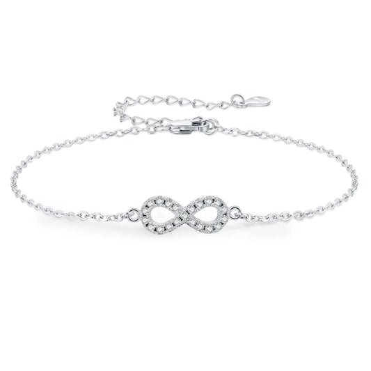 Minimalist Infinity Moissanite Bracelet - Starfal