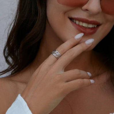 خاتم لبلاب الغابة القابل للتعديل