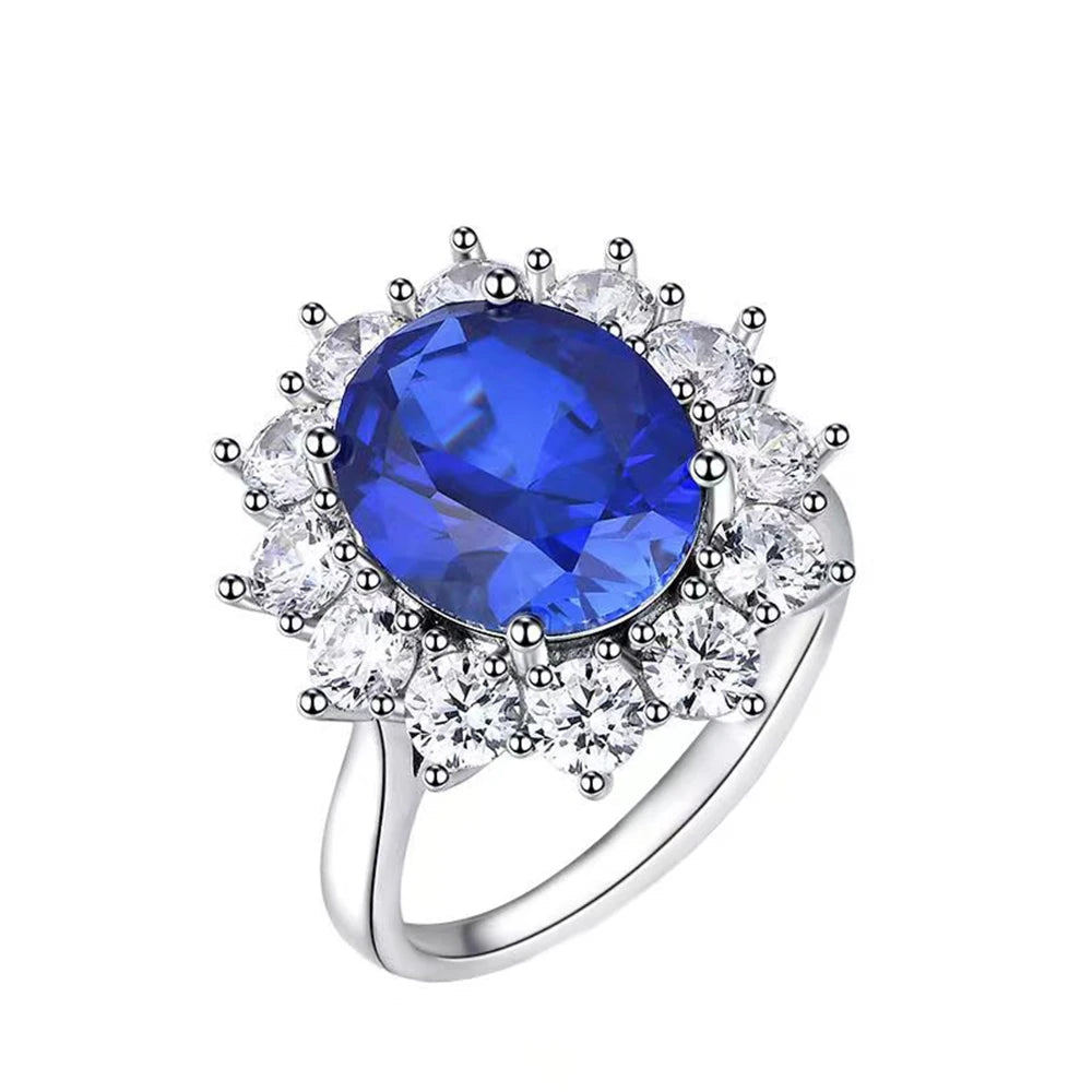 Vintage Engagement Ring - Blue Sapphire