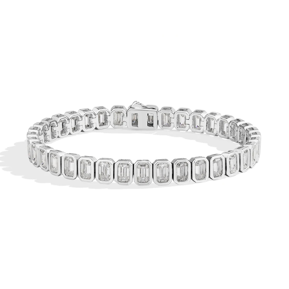 Emerald-cut Tennis Bracelet - Azmira
