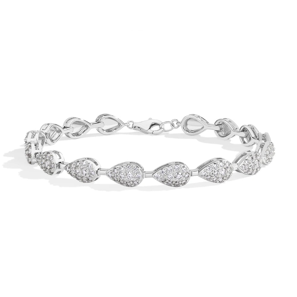 Teardrop Elegance Moissanite Bracelet