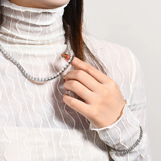 قلادة مويسانيت 5 مم