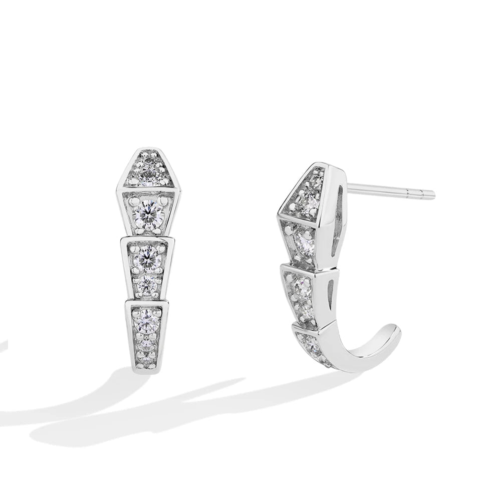 Moissanite Geometric Stud Earrings - Nai