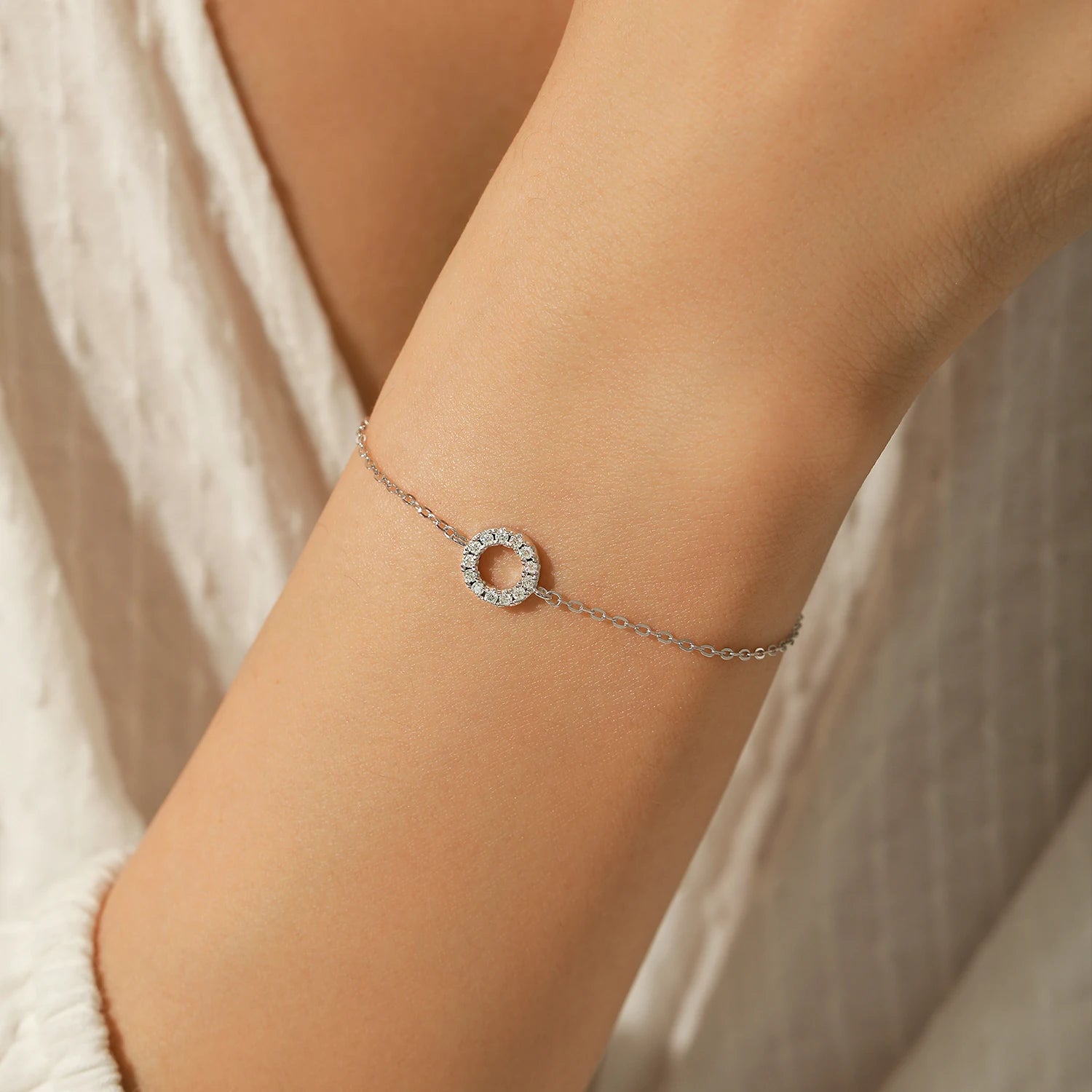 Cora Circle of Life Moissanite Tennis Bracelet
