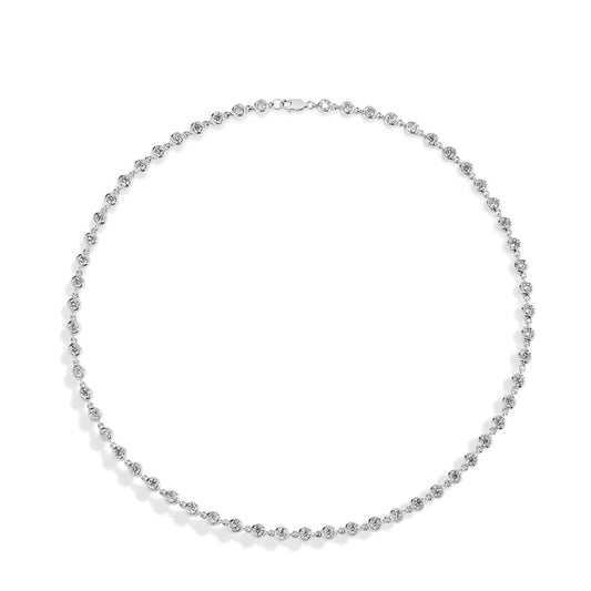 Round-Cut Moissanite Tennis Chain