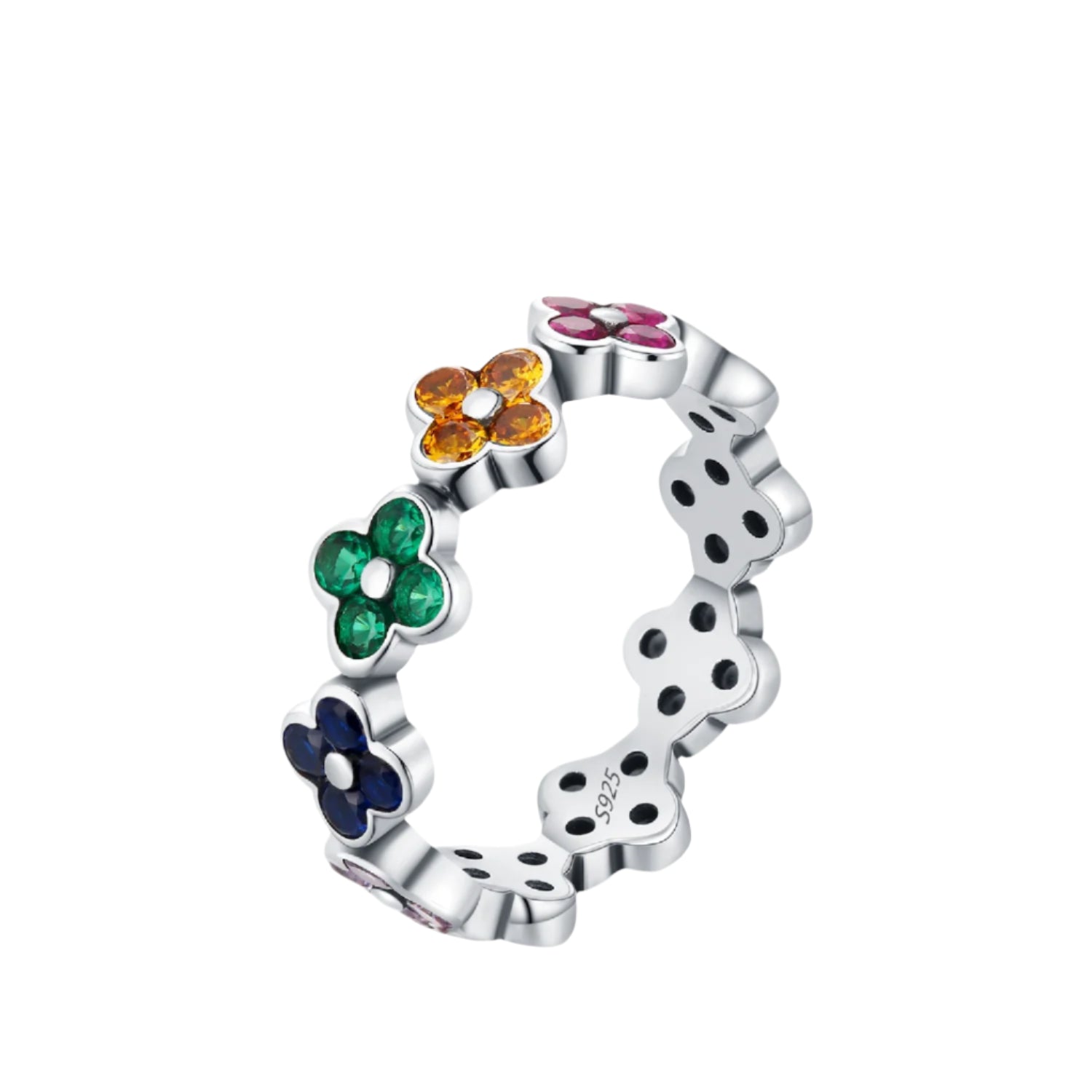 Rainbow Clover Ring - Oria