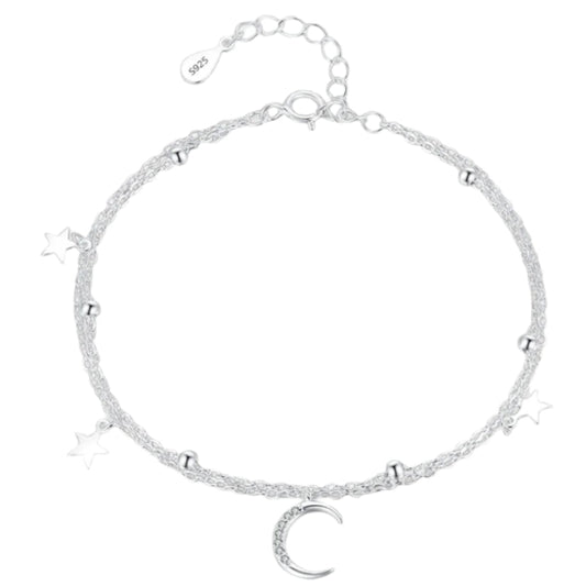 Star and Moon Link Bracelet - Mahra