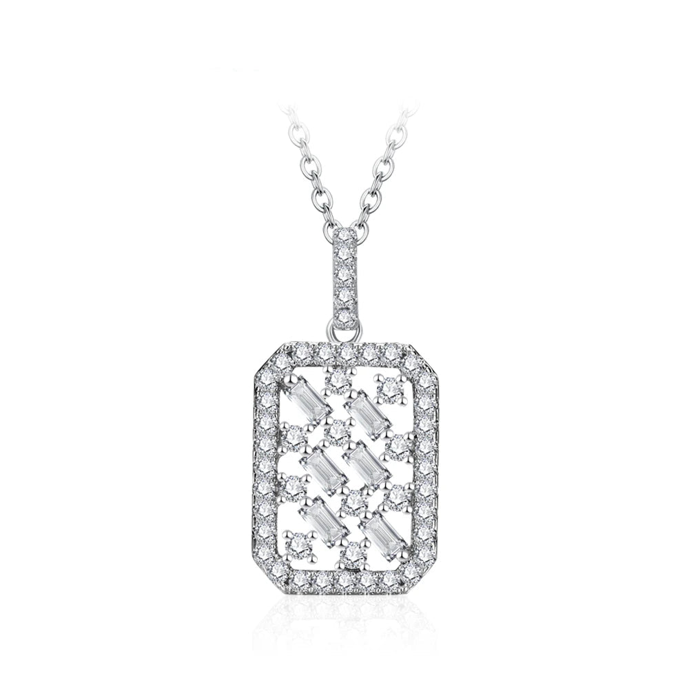Luxe Mosaic Moissanite Necklace