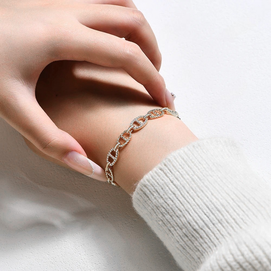 Moissanite Diamond Bracelet - Bordeaux