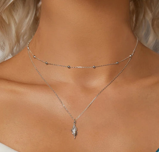 Hilya Two-layer Chain Necklace