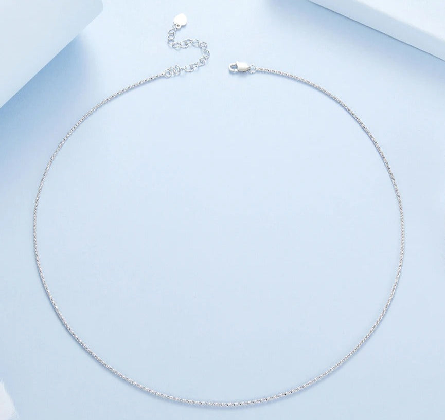 Classic Meteor Chain Silver Necklace