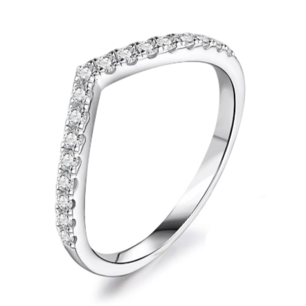 Moissanite Engagement Wedding Ring