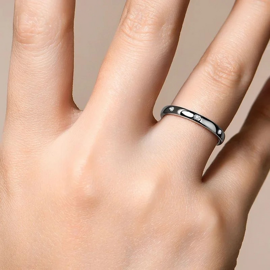 Studded Sterling SIlver Ring - Sahara