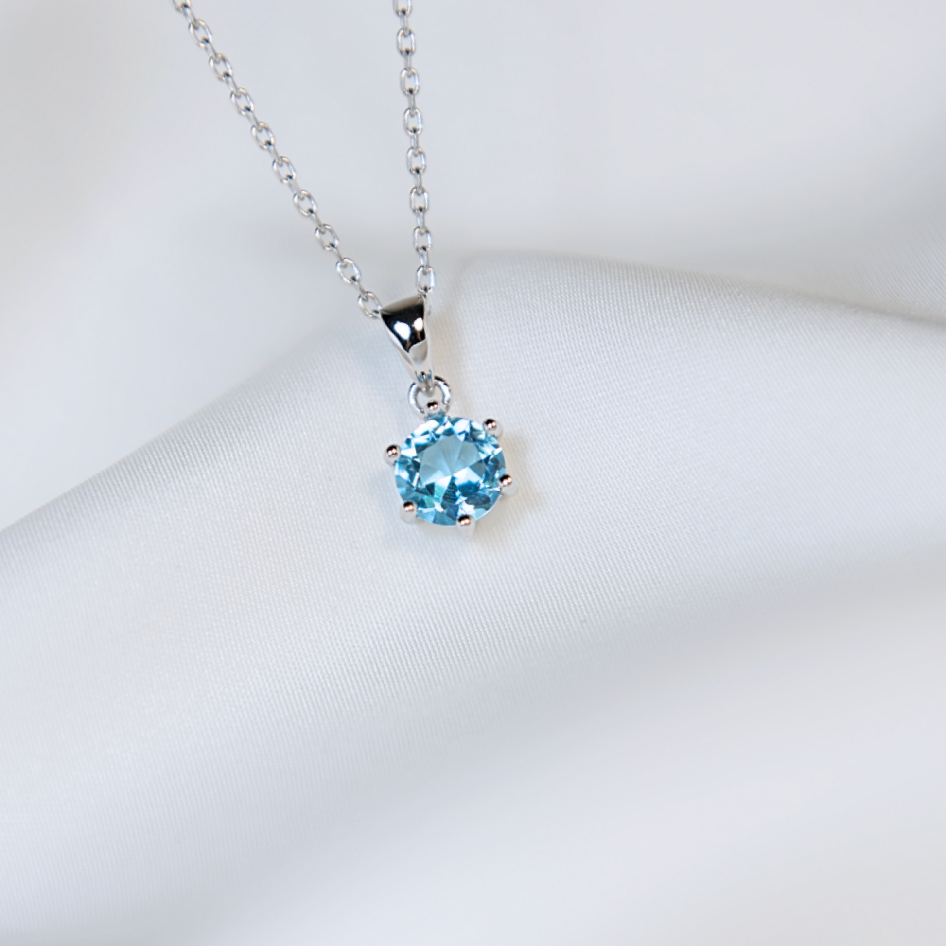 Silver Necklace - Asala Blue