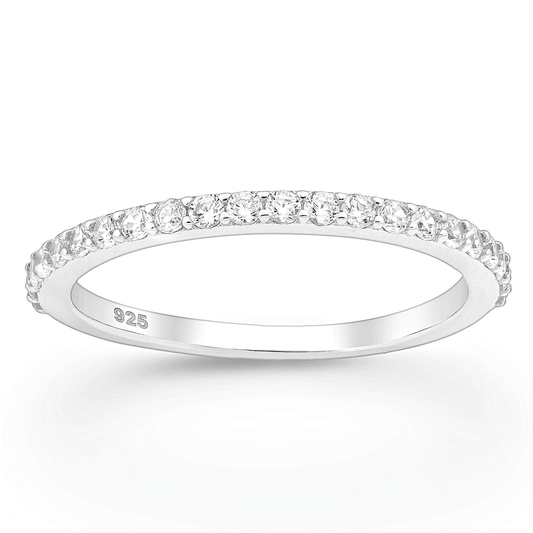 Silver Classic Band Ring - Amira