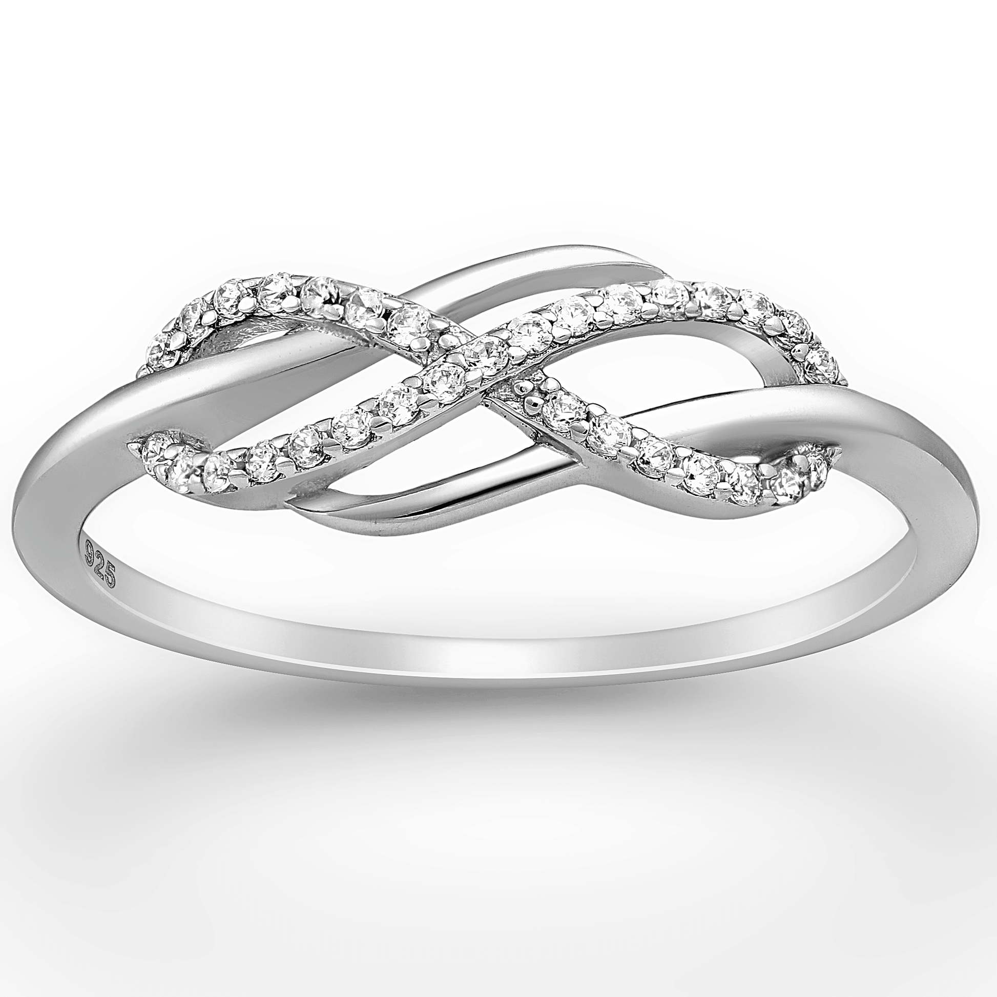 Khulood Infinity Ring with Cubic Zirconia 