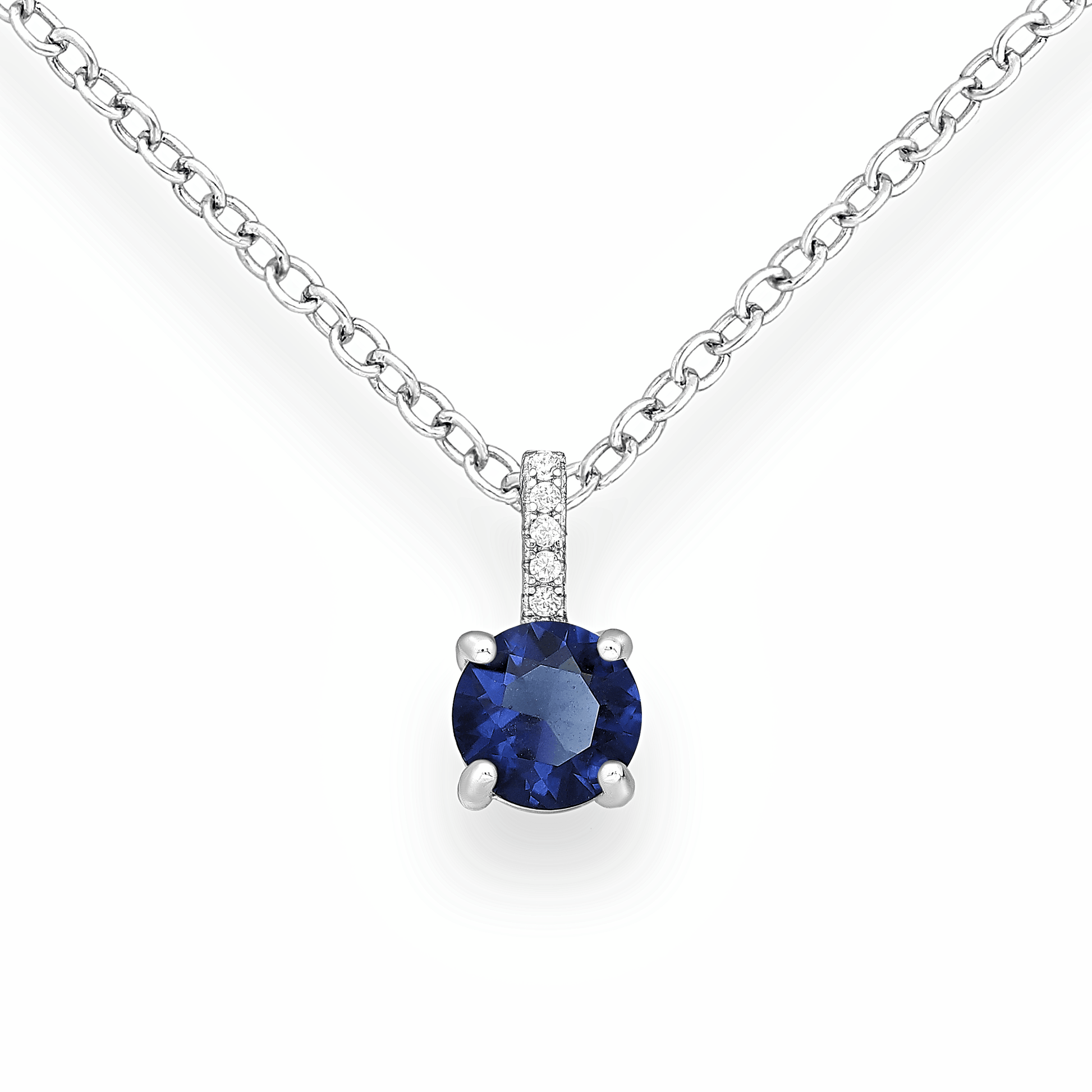 Solitaire Necklace - Samar Sapphire