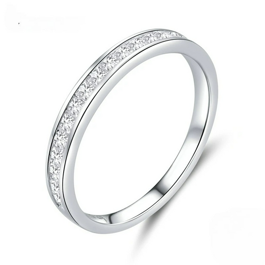 Sterling Silver Band Ring - Manal