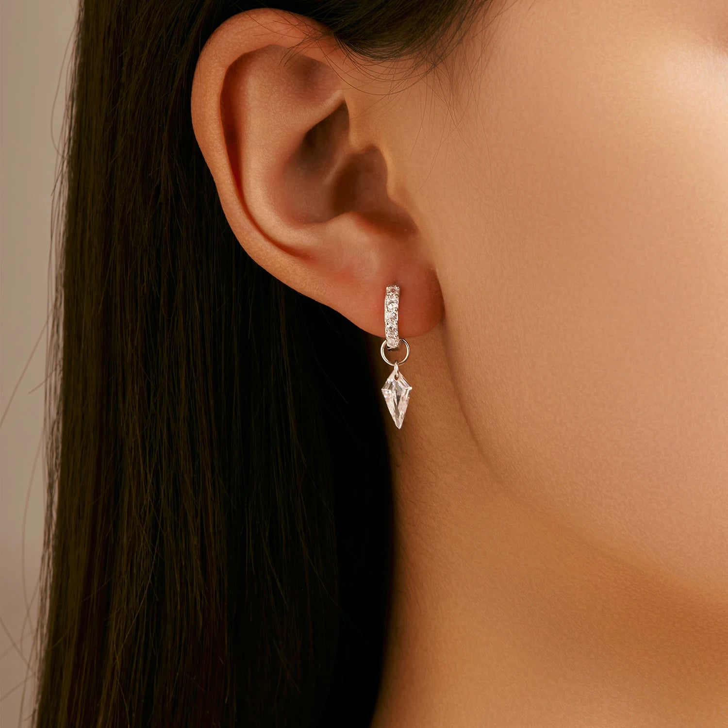 Spear Drop Hoop Earrings for Women - Jilwah