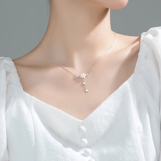 Cherry Blossom Pendant Necklace 