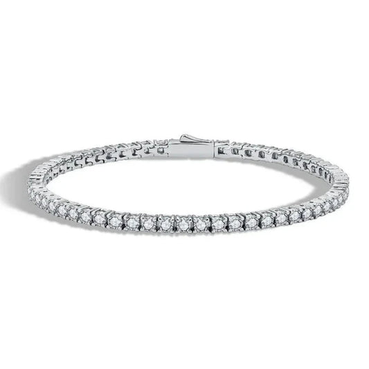 Moissanite Tennis Bracelet 925 Silver