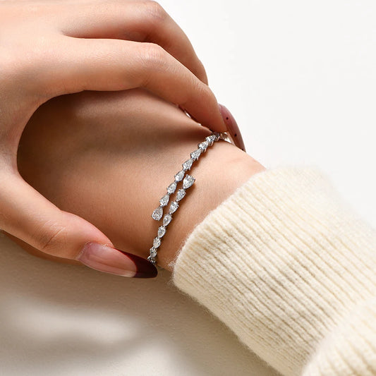 Snake Bangle Sterling Silver Bracelet - Rue