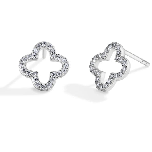 Clover Design Stud Earrings - Aria