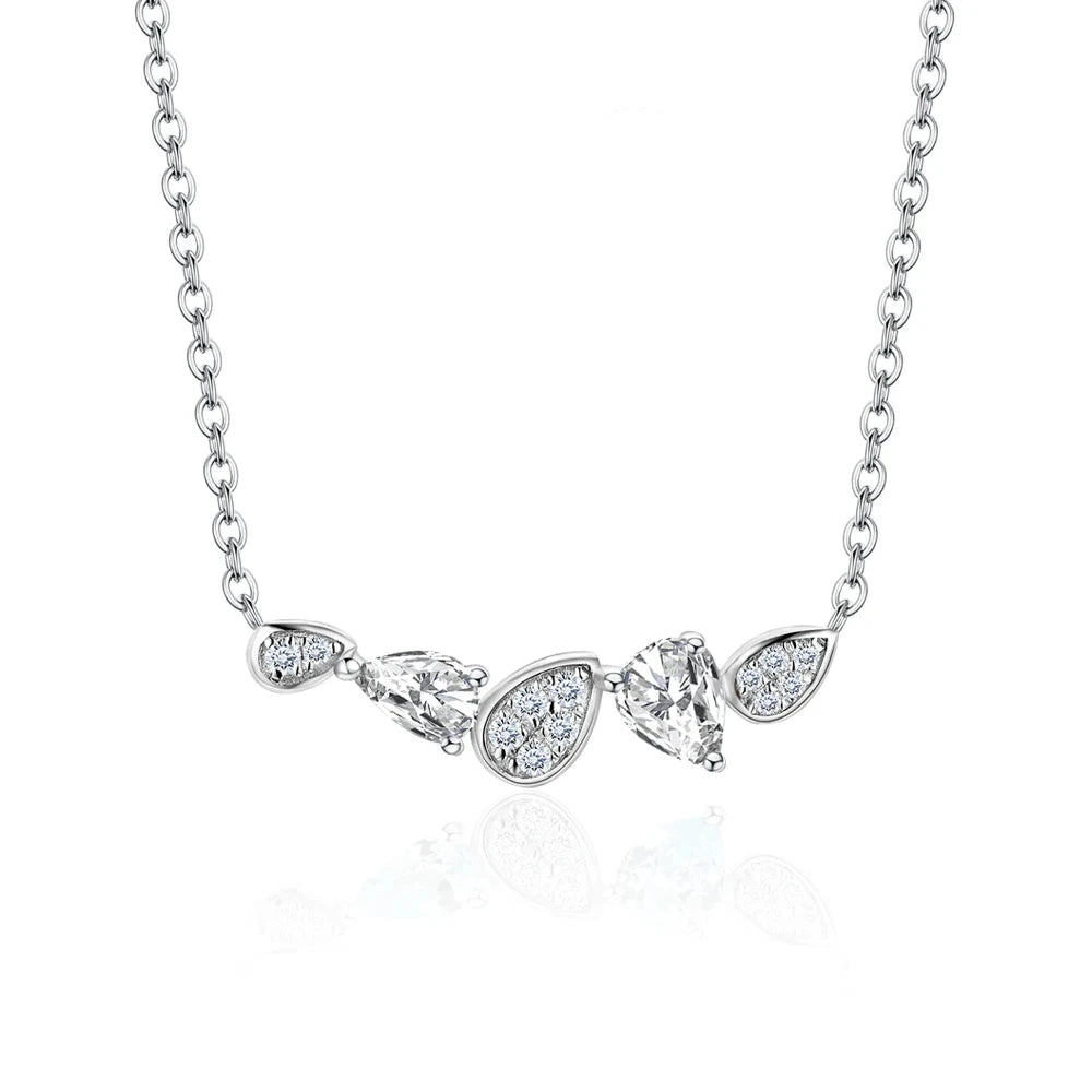 Moissanite Pendant Necklace - Lia