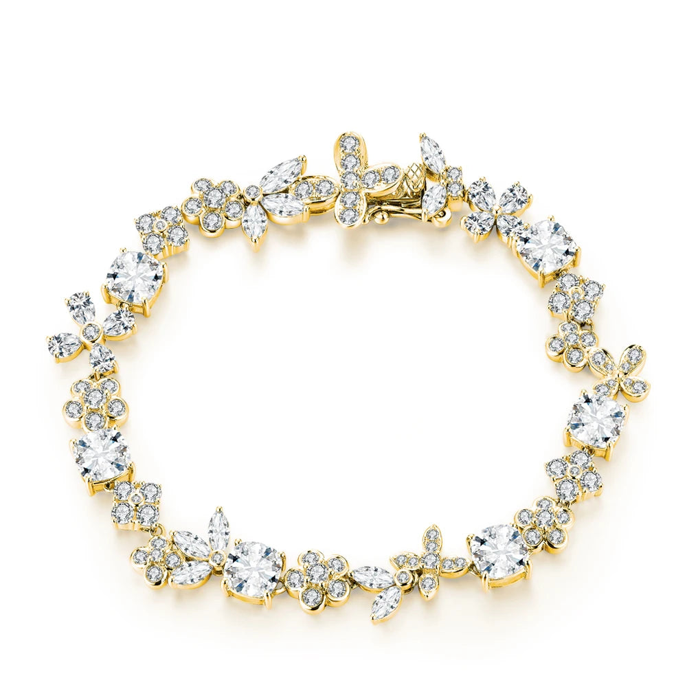 Moissanite Sterling Silver Bracelet - Etoile