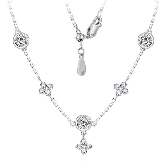 Moissanite Charm Pendant Necklace - Zoe