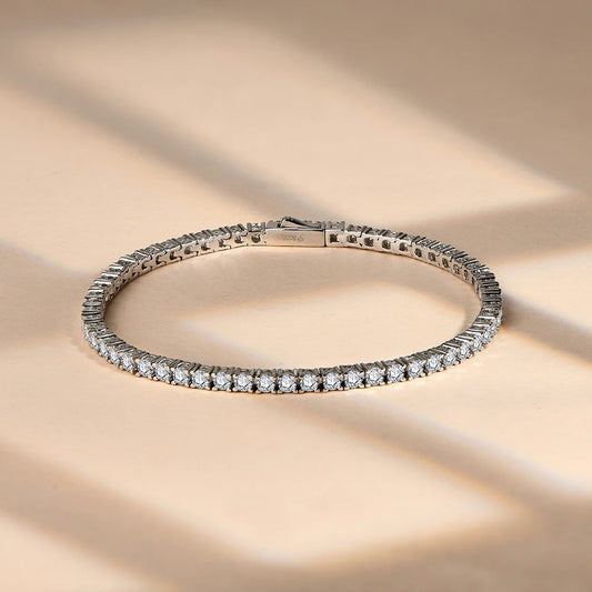 Moissanite Tennis Bracelet 925 Silver