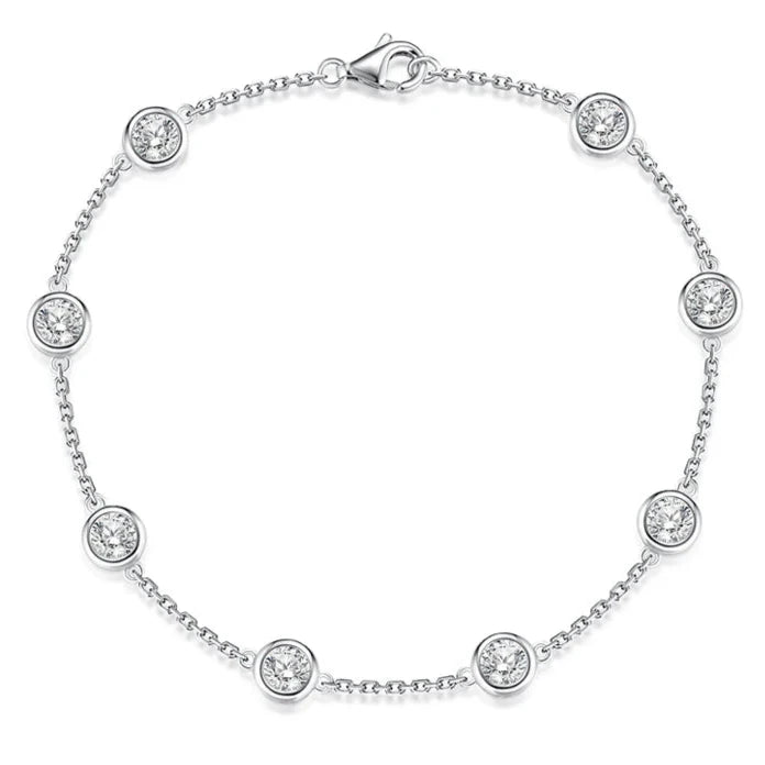 Modern Moissanite Tennis Bracelet - Oslo