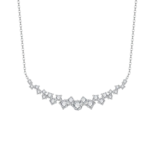 Fern Moissanite Pendant Necklace